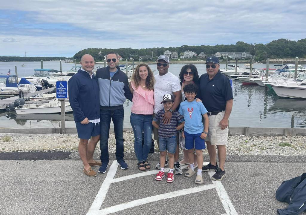 William Ruggiero far right with his loved ones