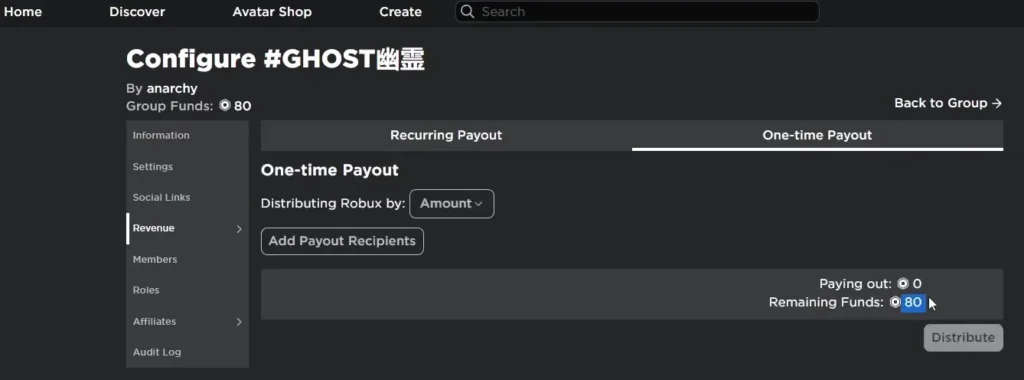 Add Payout